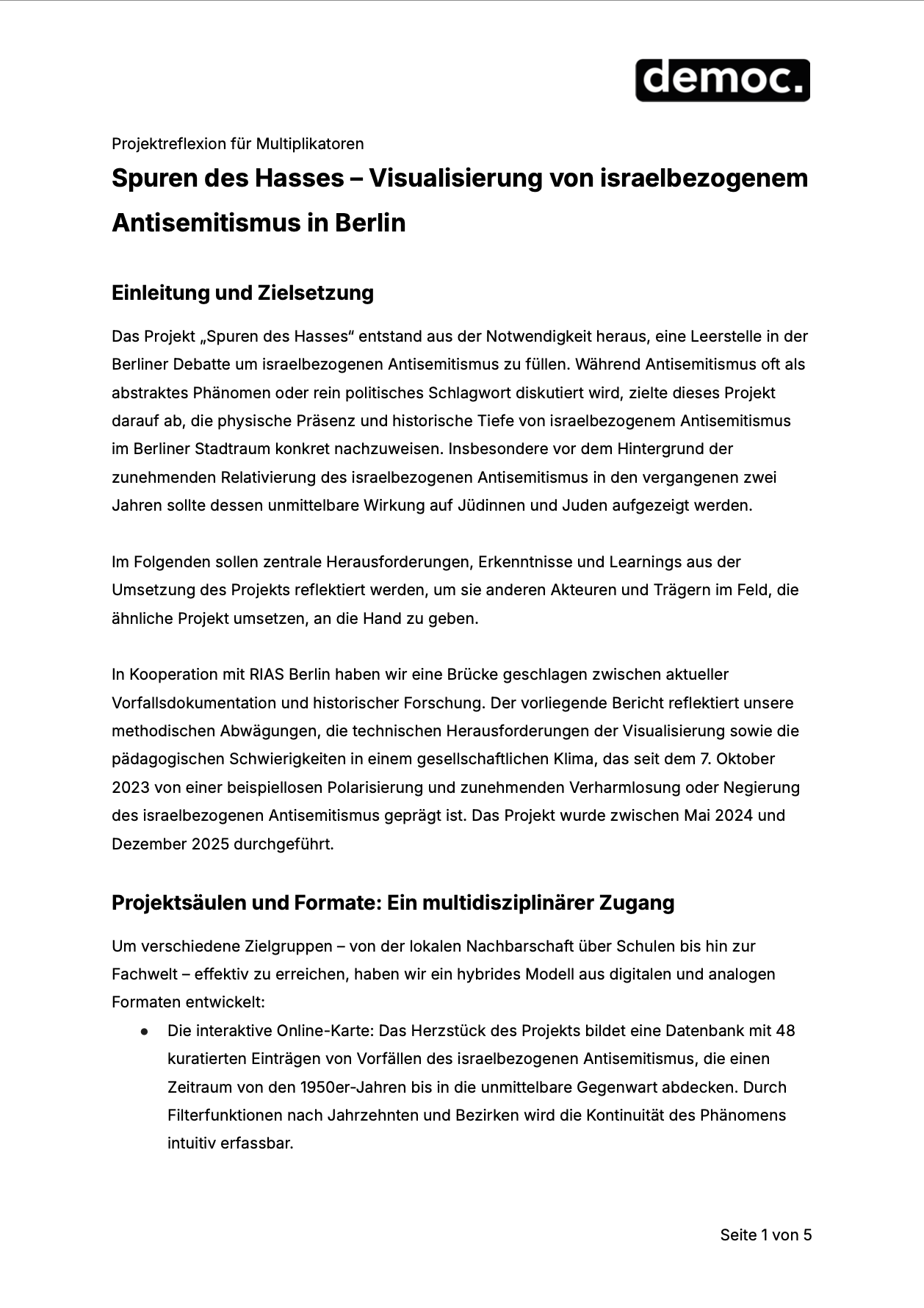 Thumbnail Projektreflexion